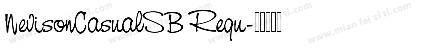 NevisonCasualSB Regu字体转换